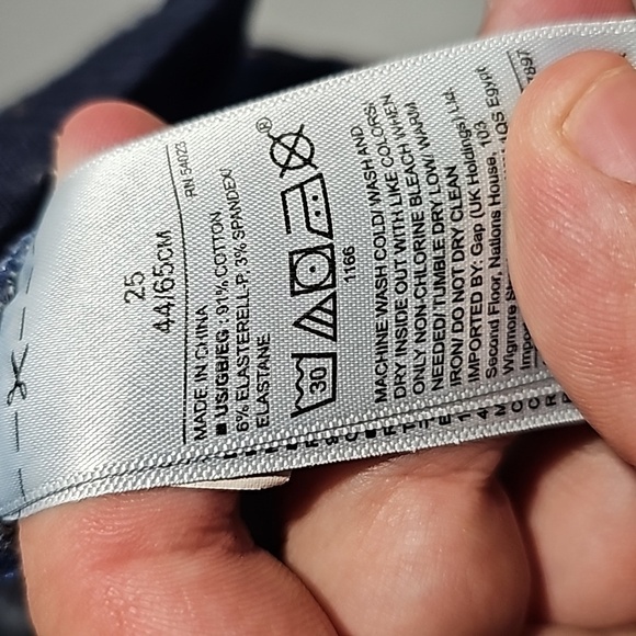 Gap dark wash 25x25 high rise skinny jeans - Picture 7 of 7